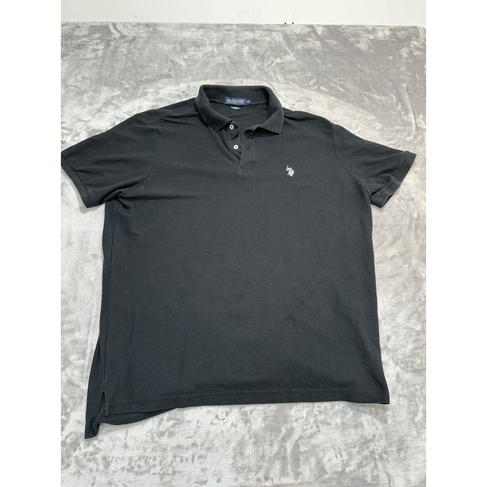 U.S. Polo Association Shirt Men's Size XL Vintage Black Embroidered Logo EUC